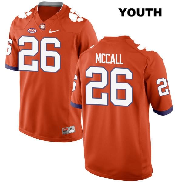 Youth Clemson Tigers #26 Jack McCall Stitched Orange Authentic Style 2 Nike NCAA College Football Jersey QRA2846OR